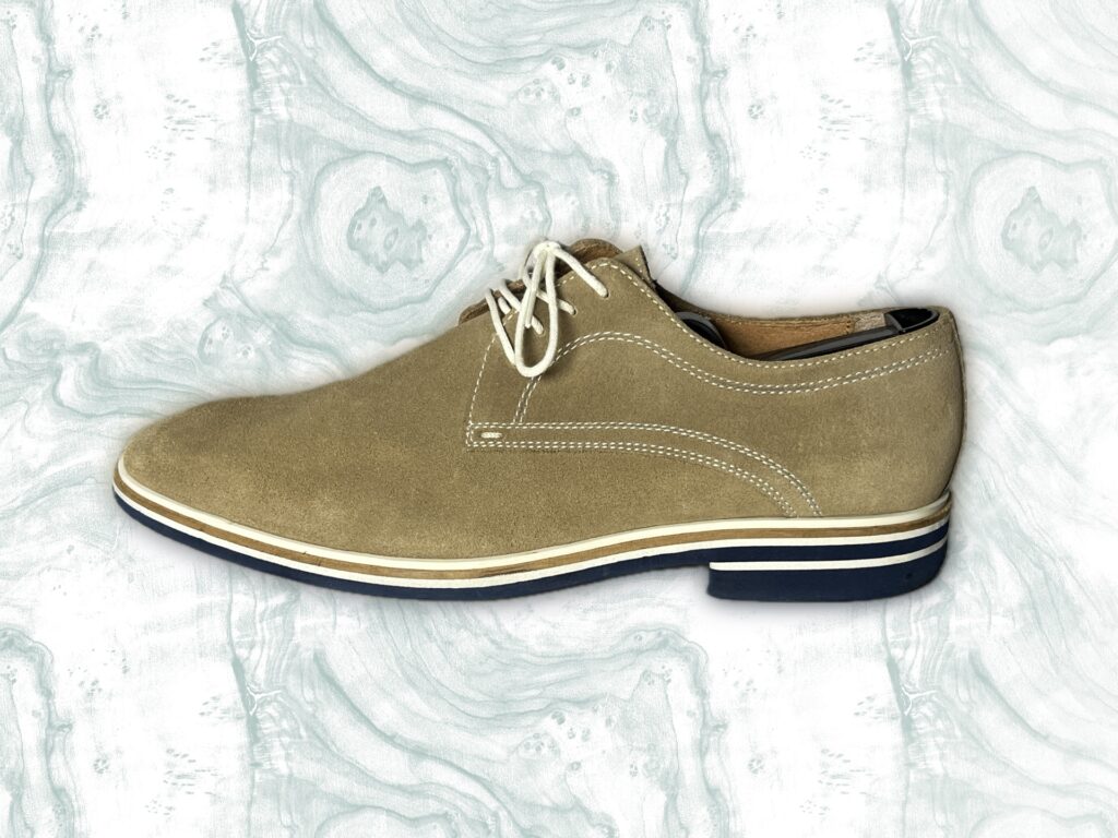 Polobotky z broušené kůže hnědé | velikost 43